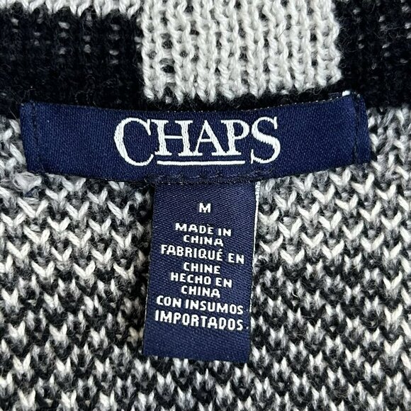 Chaps Ralph Lauren Cardigan Sweater Womens Size Medium Aztec Southwestern FLAW - Picture 3 of 5